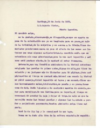 [Carta] 1923 jun. 18, Santiago, Chile [a] Augusto Winter