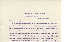 [Carta] 1923 jun. 18, Santiago, Chile [a] Augusto Winter