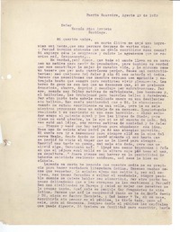 [Carta] 1923 ago. 19, Santiago, Chile [a] Hernán Díaz Arrieta