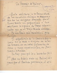 Un personaje de Balzac