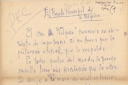 El resorte principal de la máquina