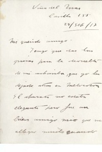 [Carta] 1917 sep. 22, Viña del Mar, Chile [a] Manuel Magallanes Moure