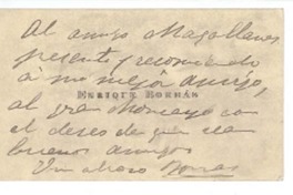 [tarjeta] c. 1919, Santiago, Chile [a] Manuel Magallanes Moure