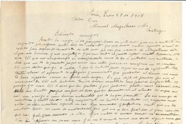 [Carta] 1908 ene. 27, Paris, Francia [a] Manuel Magallanes Moure