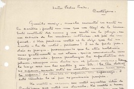 [Carta] 1914, Santiago, Chile [a] Pedro Prado