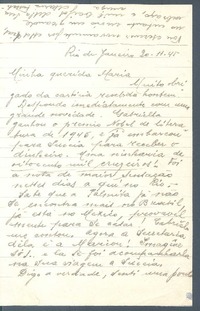 [Carta], 1945 nov. 20 Río de Janeiro, Brasil <a> María Urzúa