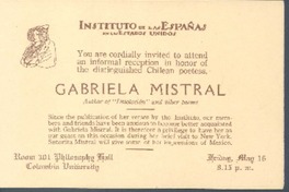 [tarjeta], 1924 may. 16 New York <a> Gabriela Mistral