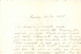 [Carta] 1914 nov. 20, Caracas, Venezuela <a> Gabriela Mistral