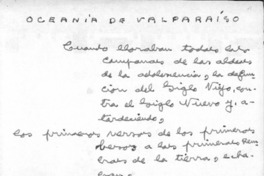 Oceanía de Valparaíso