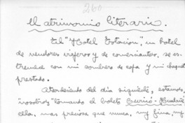 El matrimonio literario