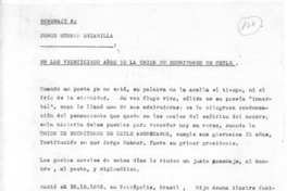 [En los veinticinco años...]