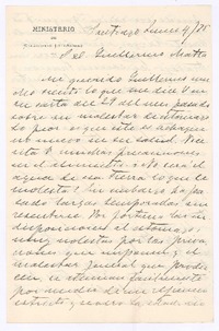 [Carta], 1878 jun. 4 Santiago, Chile <a> Guillermo Matta