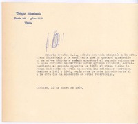 [Carta], 1969 ene. 22 Chillán, Chile <a> Elena Ruiz-Tagle
