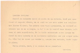 [Carta], c.1947 Santiago, Chile <a> Rafael Alberto Arrieta