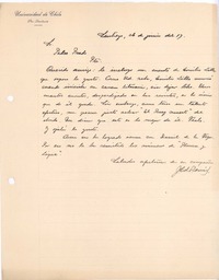 [Carta], 1919 jun. 26 Santiago, Chile <a> Pedro Prado
