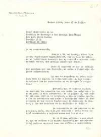 [Carta], 1935 may. 27 Buenos Aires, Argentina <a> Raúl Silva Castro