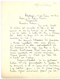 [Carta], 1923 ene. 24 Santiago, Chile <a> Pedro Prado