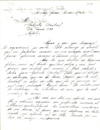 [Carta] 1952 jun. 16, La Paz [a] Gabriela Mistral, Nápoles