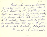 [Tarjeta] 1955 sept. 19, La Paz, [Bolivia] [a] Gabriela Mistral