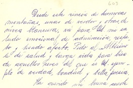 [Tarjeta] 1955 sept. 19, La Paz, [Bolivia] [a] Gabriela Mistral