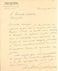 [Carta] 1942 mayo. 8, Buenos Aires [a] Gabriela Mistral, Petrópolis[Brasil]