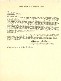 [Carta] 1944 jun. 16, Buenos Aires [a] Gabriela Mistral, Petrópolis, (Brasil)