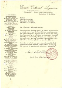 [Carta] 1941 dic. 11, Buenos Aires [a] Gabriela Mistral, Petrópolis, Brasil