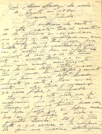 [Carta] 1944 ago, Mendoza, [Argentina a] Gabriela Mistral