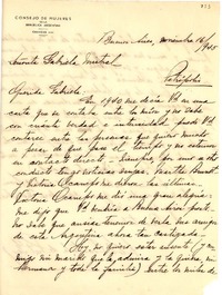 [Carta] 1945, nov. 16, [a] Gabriela Mistral, Petrópolis