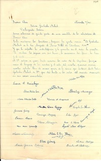 [Carta] 1945 nov. 18, Argentina [a] Gabriela Mistral