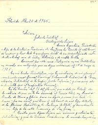 [Carta] 1945 nov. 20, Buenos Aires [a] Gabriela Mistral
