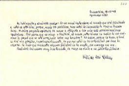 [Carta] 1945 dic. 15, Buenos Aires, [Argentina a] Gabriela Mistral