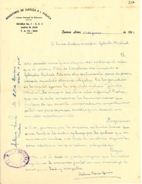 [Carta] 1947 jun. 11, Buenos Aires [a] Gabriela Mistral