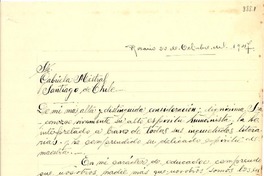 [Carta] 1947 oct. 23, Rosario, Santa Fé, Argentina [a] Gabriela Mistral, Santiago de Chile