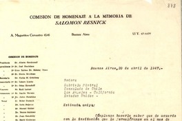 [Carta] 1947 abr. 20, Buenos Aires, Argentina [a] Gabriela Mistral, Consulado de Chile, Los Angeles, California, Estados Unidos