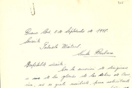 [Carta] 1948 sept. 5, Buenos Aires, [Argentina a] Gabriela Mistral, Santa Barbara, [EE.UU.]