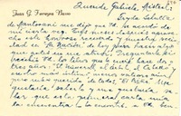 [Tarjeta] 1948 ene. 18, Buenos Aires [a] Gabriela Mistral