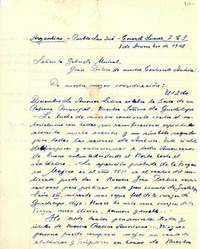 [Carta] 1948 dic. 3, Pueblo San José, Argentina [a] Gabriela Mistral