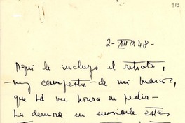 [Carta] 1948 dic. 2, [Buenos Aires, Argentina a] Gabriela Mistral