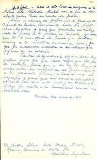 [Carta] 1950 ene. 7, Casilda, [Santa Fé, Argentina a] Gabriela Mistral