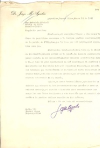 [Carta] 1951 mar. 15, Buenos Aires, Argentina [a] Gabriela Mistral, Cónsul de Chile, Rapallo, Italia