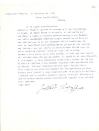 [Carta] 1951 mar. 23, Córdoba, Argentina [a] Lucila Godoy, Génova, [Italia]