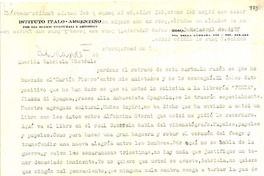 [Carta] 1952 abr. 2, Roma [a] Gabriela Mistral
