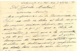 [Carta] 1952 mayo. 2, Buenos Aires [a] Gabriela Mistral, Nápoles