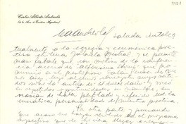 [Carta] 1952 nov. 10, Ramos Mejía, Argentina [a] Gabriela Mistral