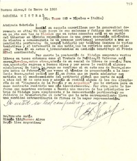 [Carta] 1953 ene. 5, Buenos Aires, Argentina [a] Gabriela Mistral, Nápoles, Italia