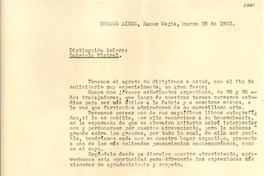 [Carta] 1953 mar. 28, Ciudadela, Buenos Aires, Argentina [a] Gabriela Mistral