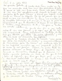[Carta] 1952 jul. 6, Paris [a] Gabriela Mistral