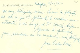 [Carta] 1951, nov. 5, Nápoles [a] Gabriela Mistral, Nápoles