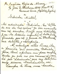 [Carta] 1954 jul. 10, Buenos Aires [a] Gabriela Mistral
